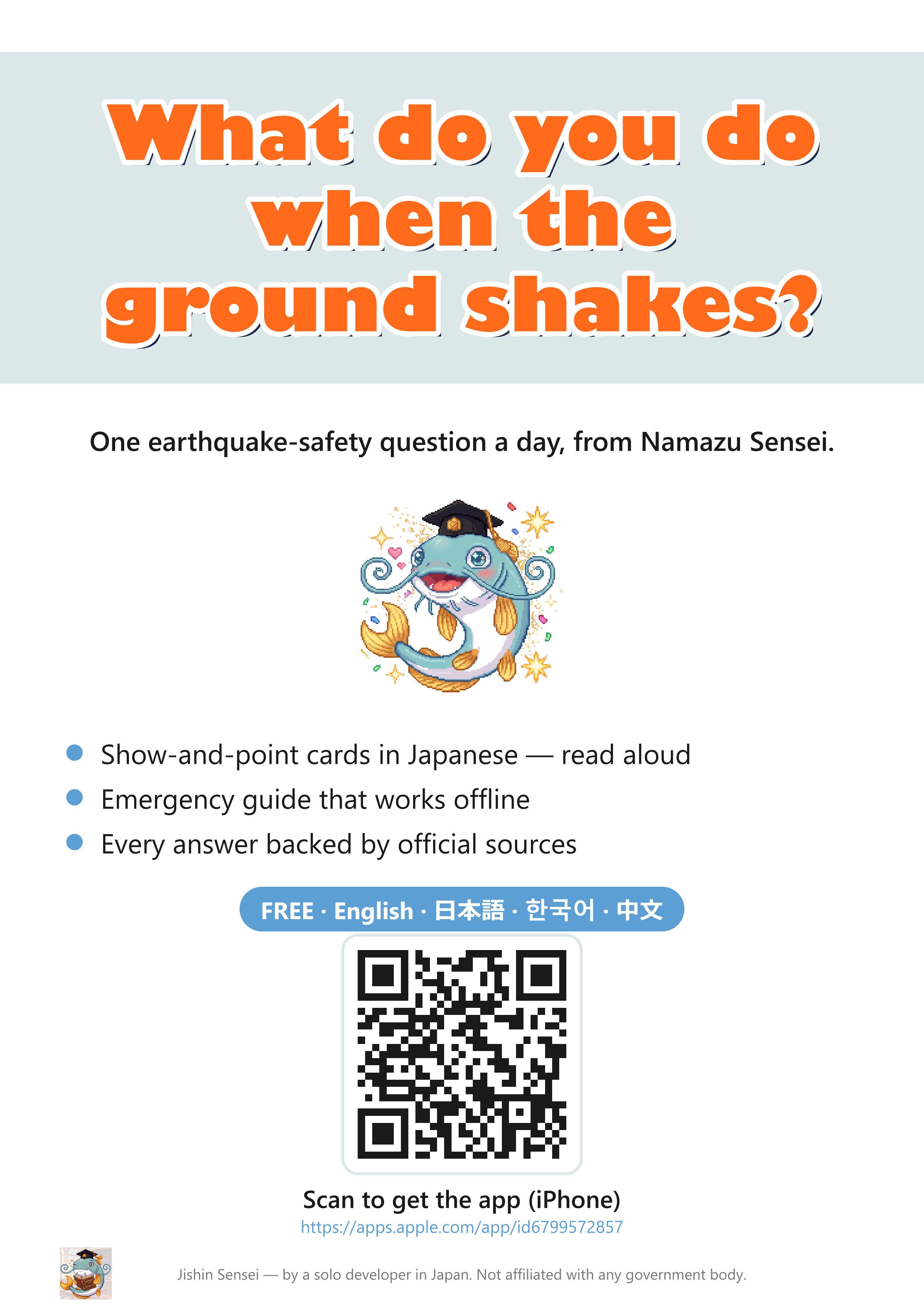 A4 poster, English